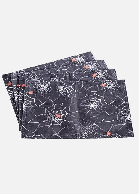 Bordstablett med halloweenmotiv (4-pack), bonprix