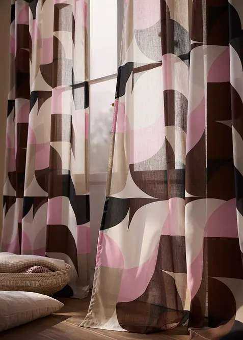 Gardinl&auml;ngd av &aring;tervunnen polyester (1-pack), bonprix