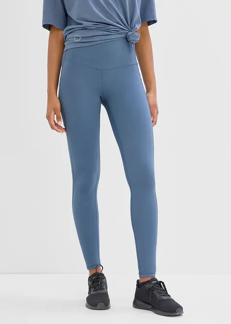 Sportleggings med mobilficka, snabbtorkande, bonprix