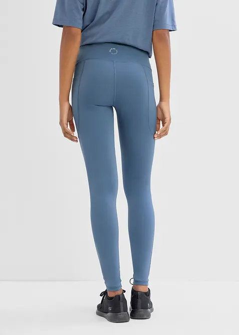 Sportleggings med mobilficka, snabbtorkande, bonprix