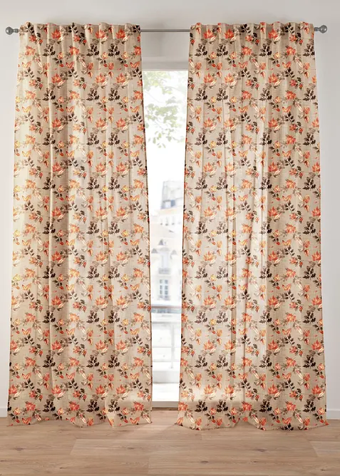 Gardin med l&auml;tt struktur (1-pack), bonprix