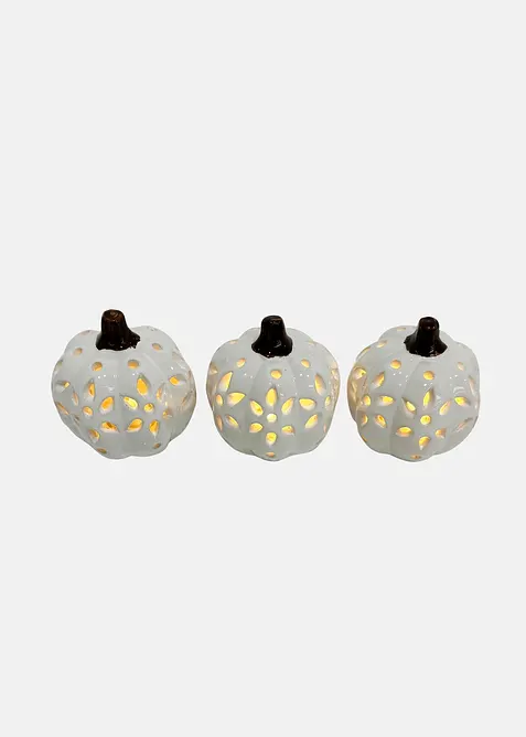 Prydnadspumpa med stansningar och LED-belysning (3-pack), bonprix