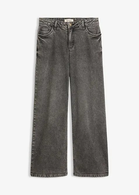 Wide Leg Jeans Mid Waist, bonprix