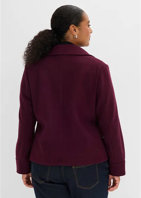 Kort jacka med yllelook, bonprix