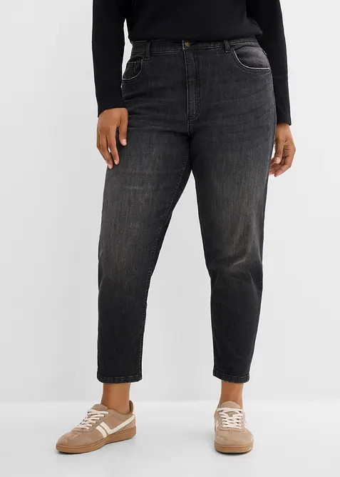 Mom Jeans High Waist, cropped, bonprix
