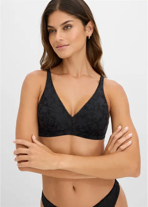 Bralette utan bygel i mjukt material, bonprix