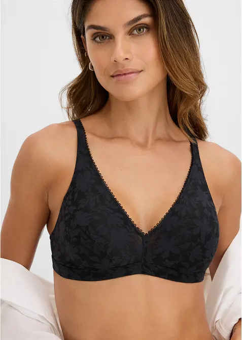 Bralette utan bygel i mjukt material, bonprix