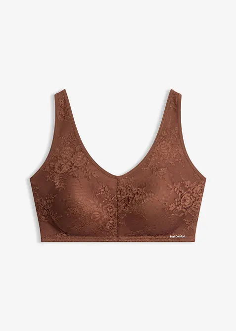 Bralette med spets och urtagbara kuddar fr&aring;n Feel Comfort, bonprix