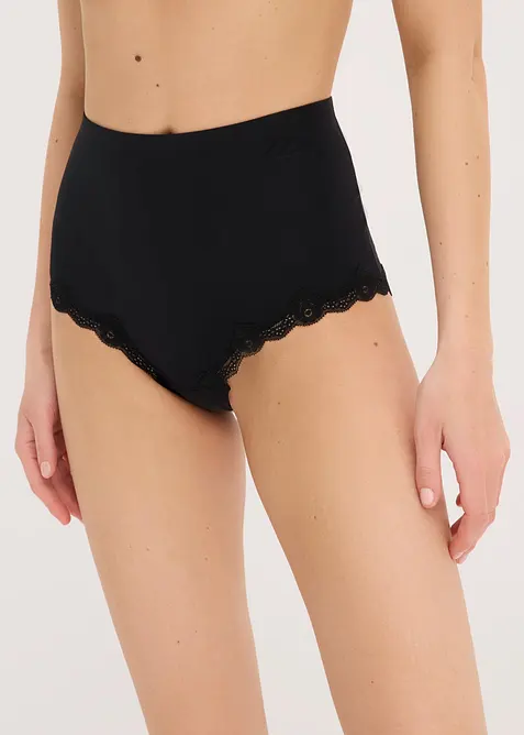Hipstertrosa med h&ouml;g midja, utan s&ouml;mmar (3-pack), bonprix