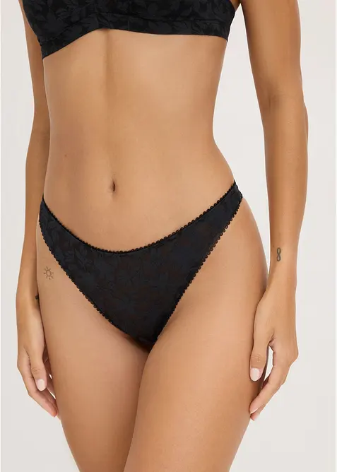 Stringtrosa i mjukt material, bonprix