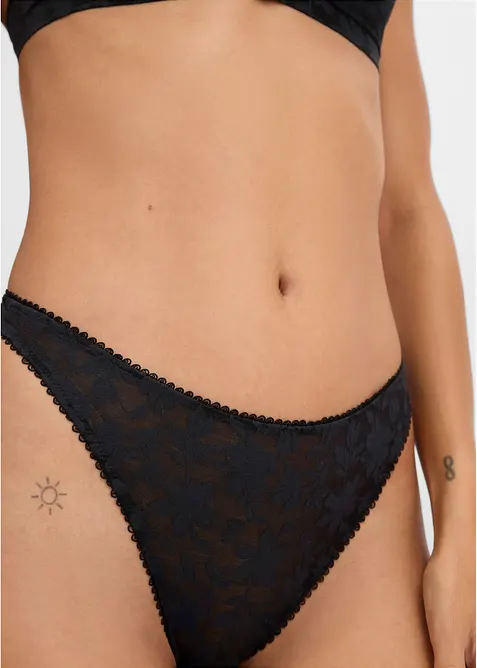 Stringtrosa i mjukt material, bonprix