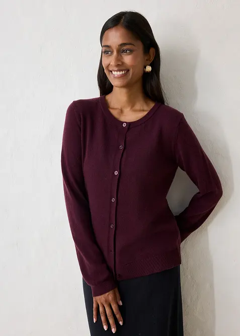 Cardigan i mjuk kashmir med Good Cashmere Standard&reg;, bonprix
