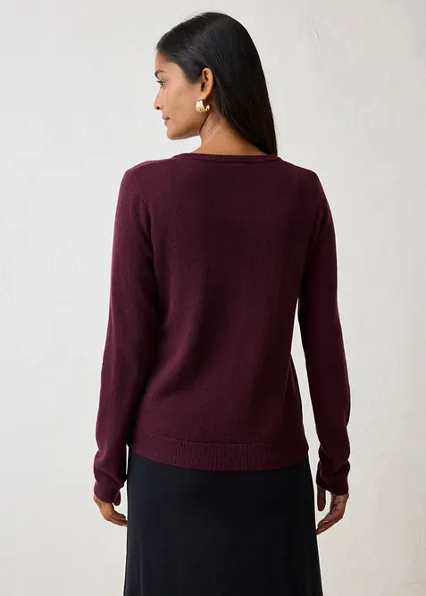 Cardigan i mjuk kashmir med Good Cashmere Standard&reg;, bonprix
