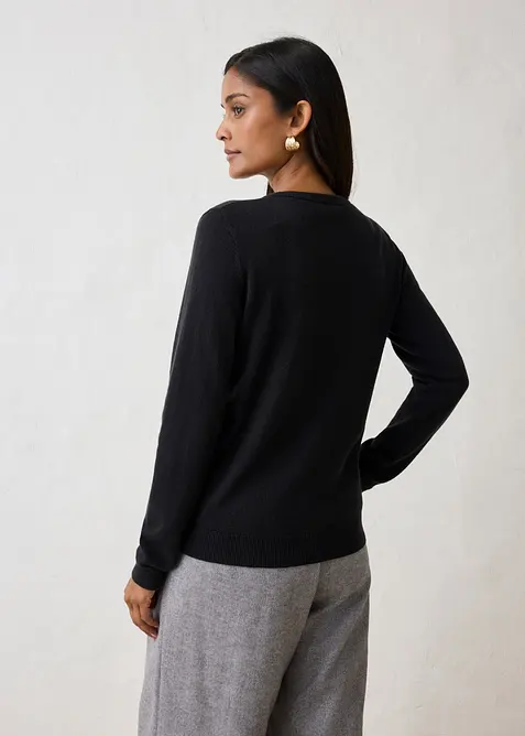 Cardigan i mjuk kashmir med Good Cashmere Standard&reg;, bonprix