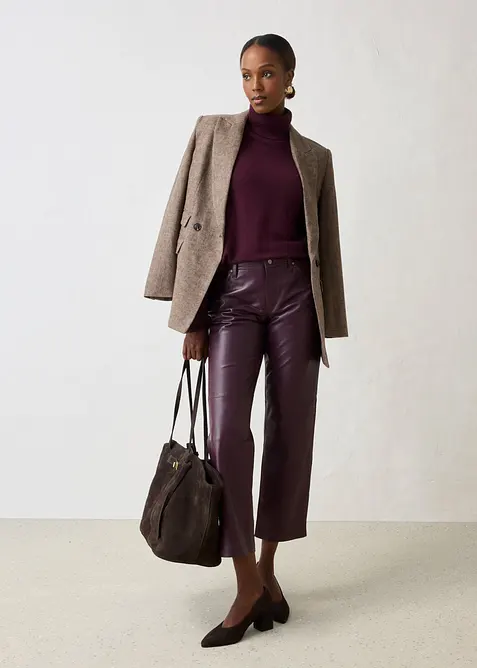 Polotr&ouml;ja i mjuk kashmirblandning med Good Cashmere Standard&reg;, bonprix