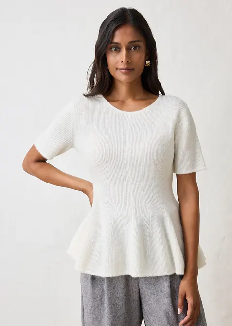 Ylletr&ouml;ja med peplum, bonprix