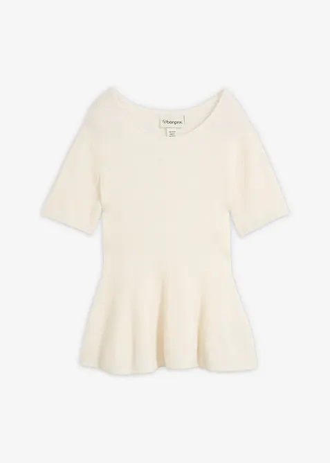 Ylletr&ouml;ja med peplum, bonprix