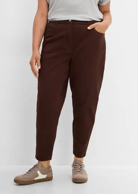Mom-twillbyxa med h&ouml;g midja, bonprix