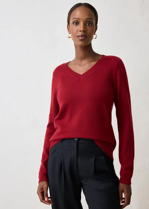 Tr&ouml;ja i mjuk kashmir med Good Cashmere Standard&reg;, bonprix