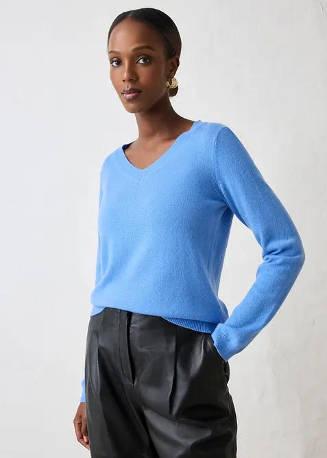 Tr&ouml;ja i mjuk kashmir med Good Cashmere Standard&reg;, bonprix