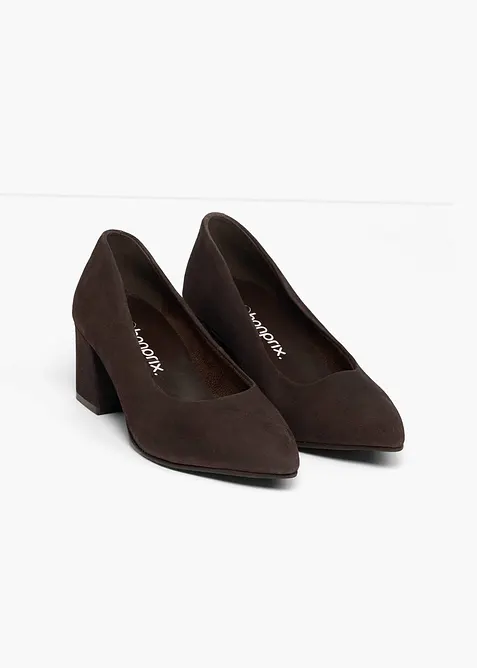 Pumps i skinn, bonprix