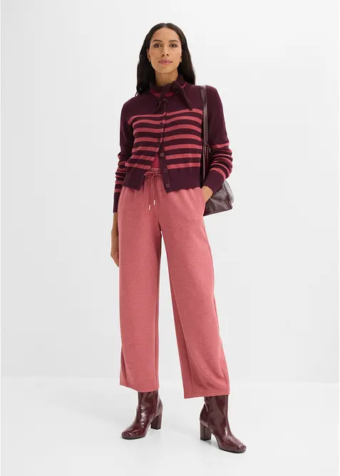 Kort cardigan i bomullsmix, bonprix