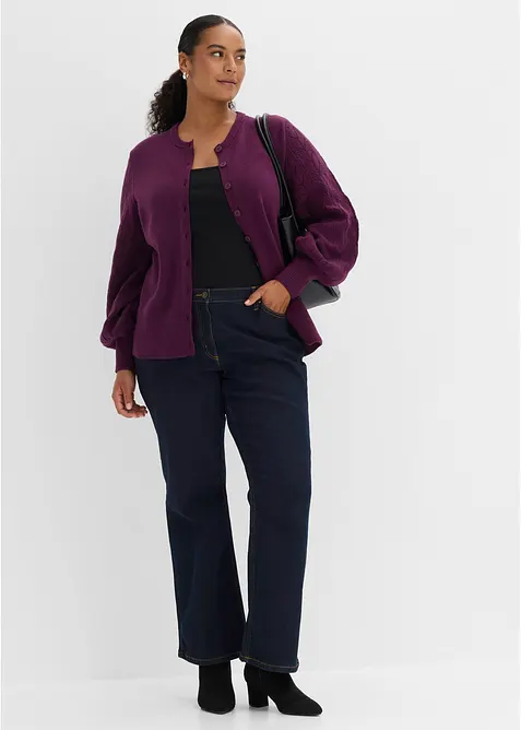 H&aring;lm&ouml;nstrad cardigan, bonprix