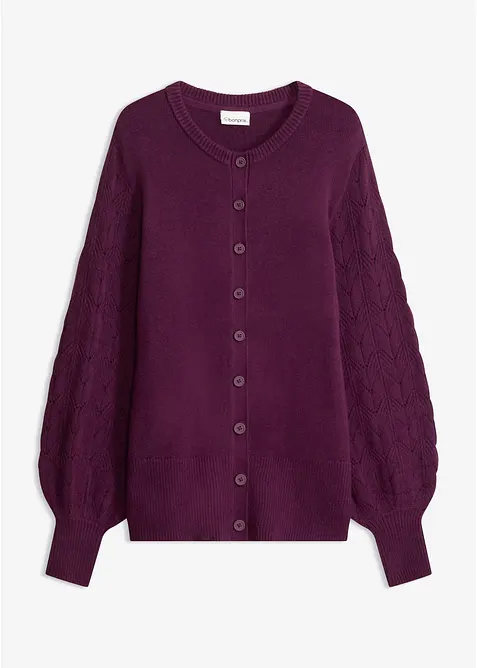 H&aring;lm&ouml;nstrad cardigan, bonprix