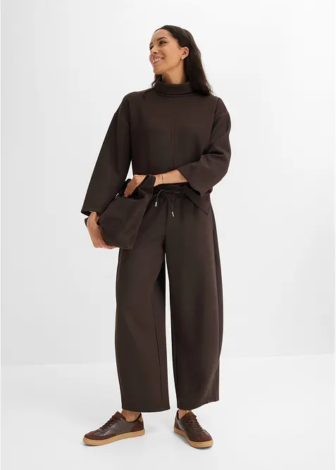 Sweatshirt i stabil trik&aring;, bonprix