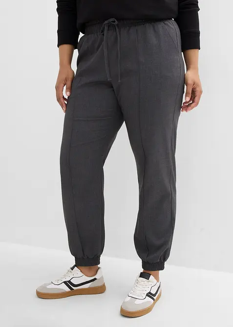 Joggpants i materialmix, bonprix