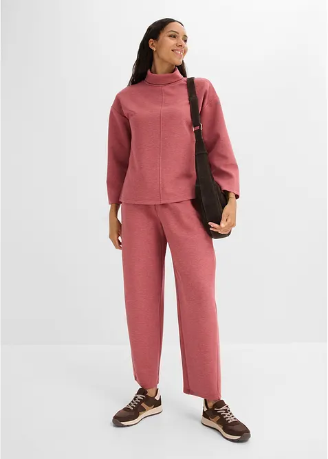 Sweatshirt i stabil trik&aring;, bonprix