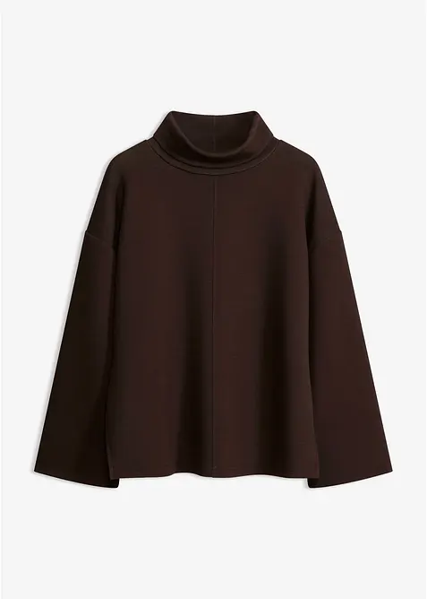 Sweatshirt i stabil trik&aring;, bonprix