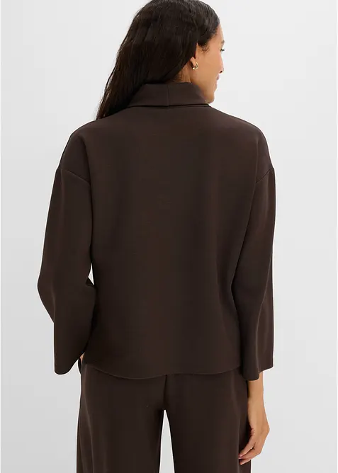 Sweatshirt i stabil trik&aring;, bonprix