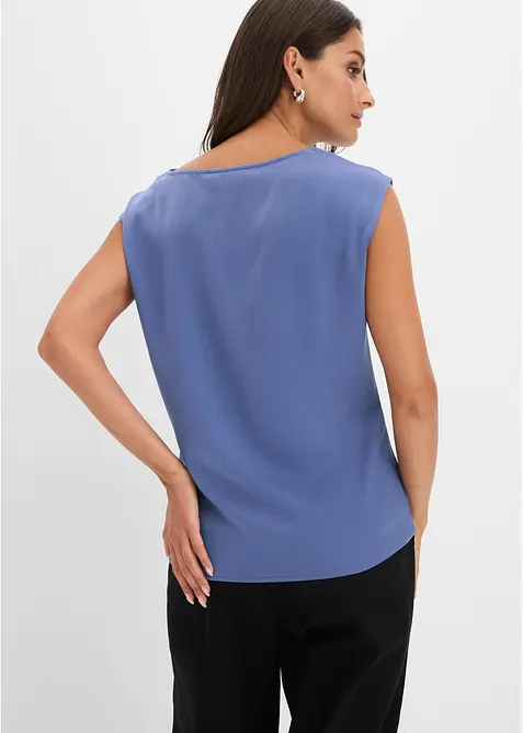 Bluslinne i satin med mjukt fall, bonprix