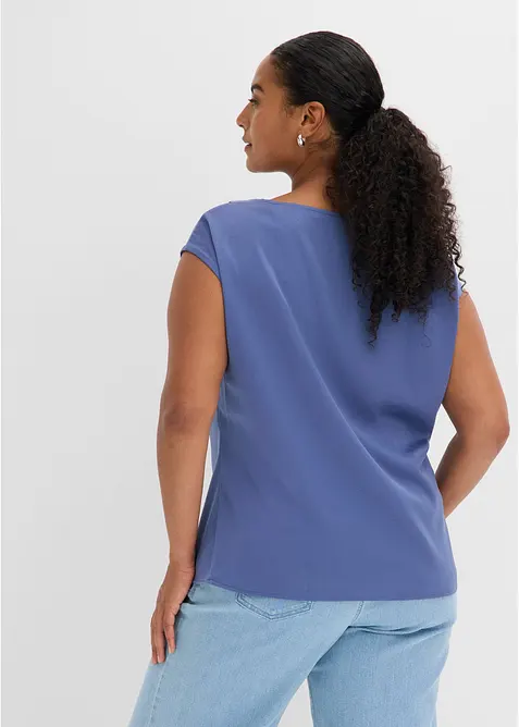 Bluslinne i satin med mjukt fall, bonprix
