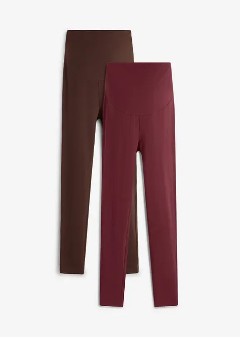 Mammaleggings med ekologisk bomull (2-pack), bonprix