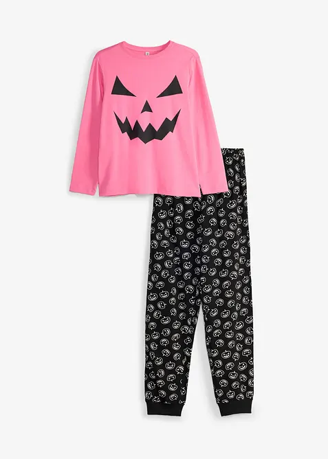 Pyjamas i ekologisk bomull (2 delar), bonprix