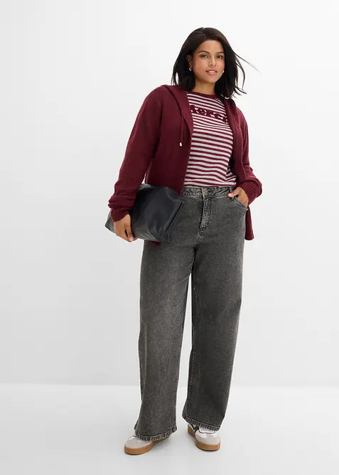 Wide Leg Jeans Mid Waist, bonprix