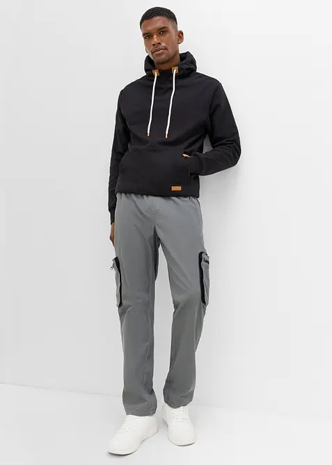 Cargobyxa i Regular Fit med praktiska fickor, Straight, bonprix