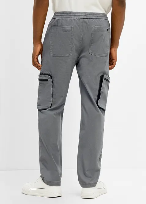 Cargobyxa i Regular Fit med praktiska fickor, Straight, bonprix