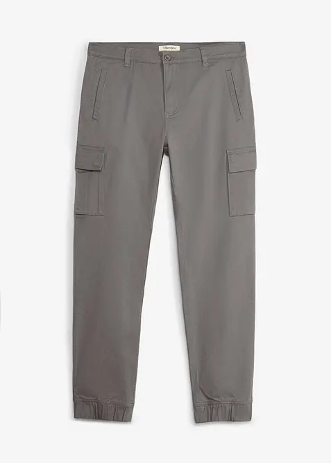 Cargobyxa med stretch i Regular Fit, tapered, bonprix