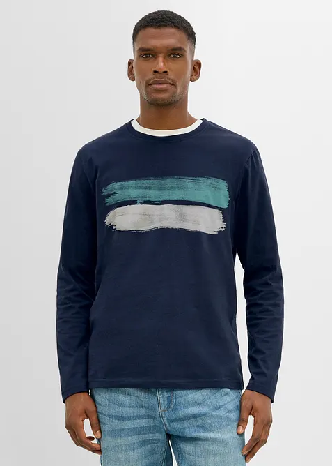 L&aring;ng&auml;rmad T-shirt i ekologisk bomull, bonprix