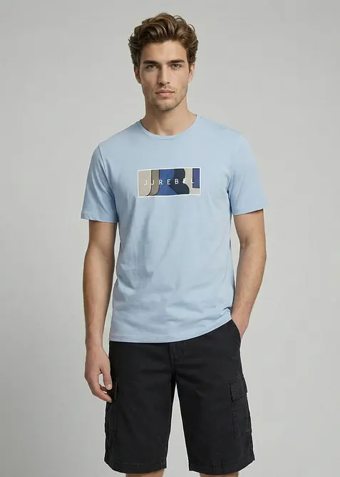 T-shirt i bomull fr&aring;n JJ REBEL, JJ REBEL
