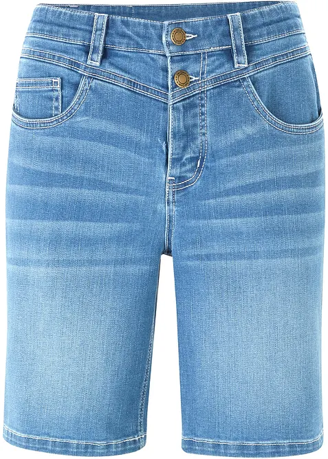 Stretchiga jeansbermudas, bonprix