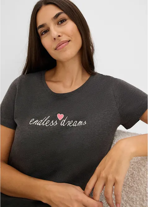 Capripyjamas med bomull, bonprix