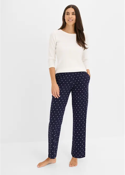 L&aring;ng pyjamasbyxa i bomull (2-pack), bonprix