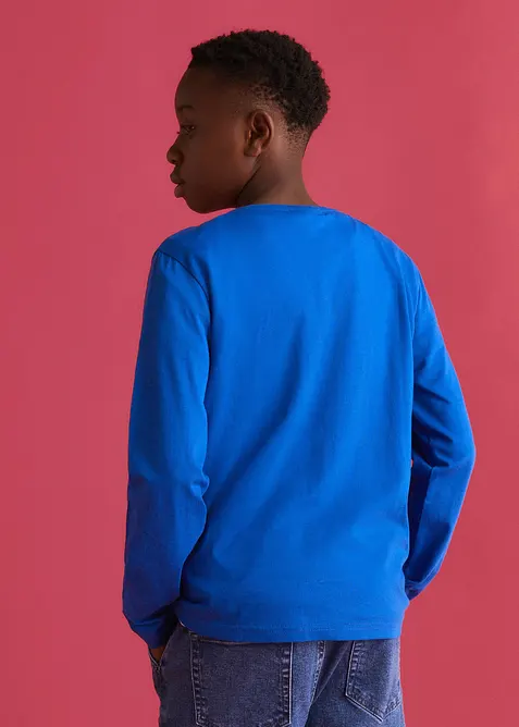 L&aring;ng&auml;rmad T-shirt med br&ouml;stficka i ekologisk bomull (3-pack), bonprix