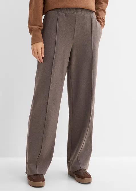 Jerseybyxa med yllelook, bonprix