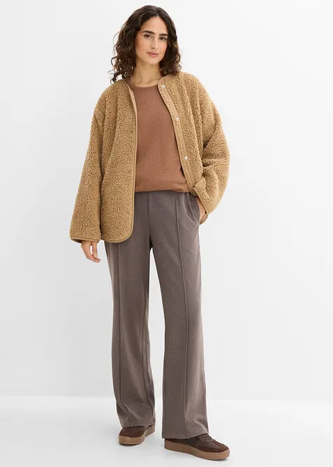 Jerseybyxa med yllelook, bonprix