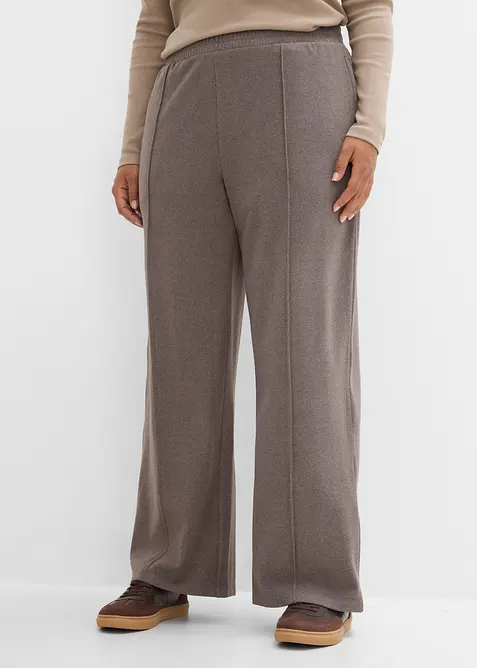 Jerseybyxa med yllelook, bonprix